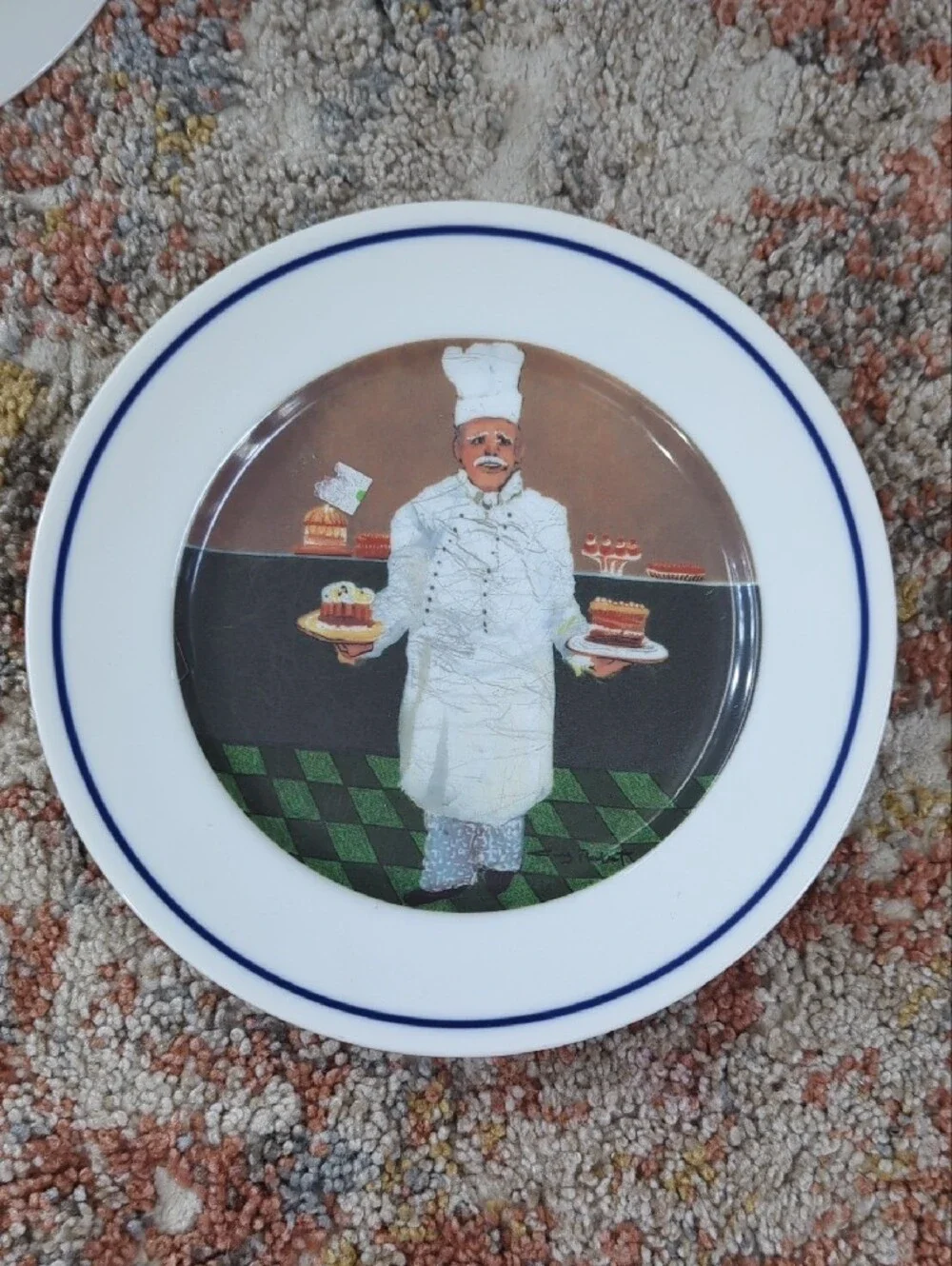 William Sonoma Set of 4 Salad/Dessert Plates, Chef Series